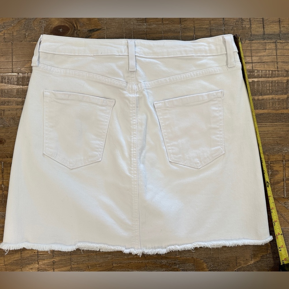 JUST BLACK Women’s M White Denim Mini Skirt - Picture 3 of 6